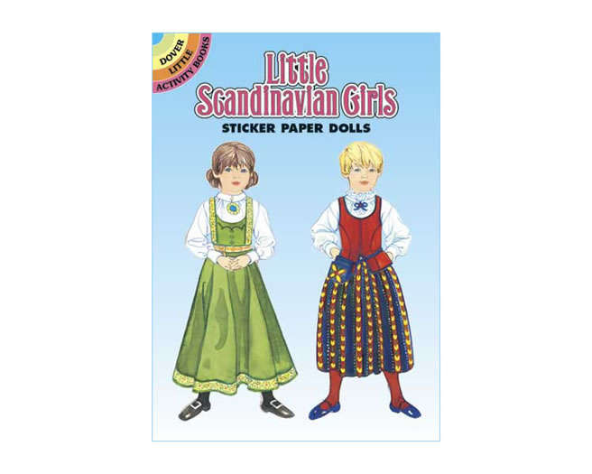 Little Scandinavian Girls Sticker Paper Dolls by B. Steadmam