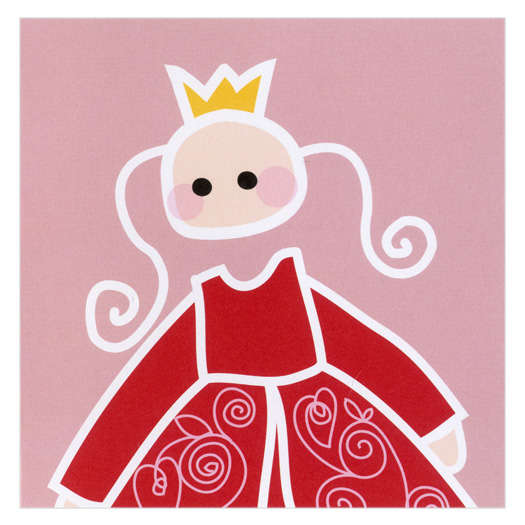 Blafre Greeting Card Princess Red - Click Image to Close