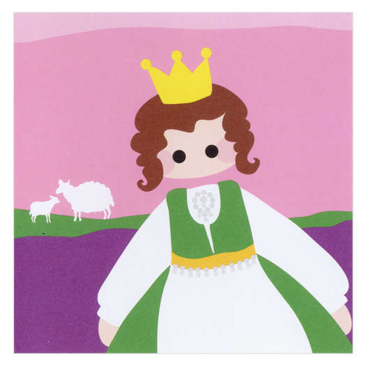 Blafre Greeting Card Princess Brunette - Click Image to Close