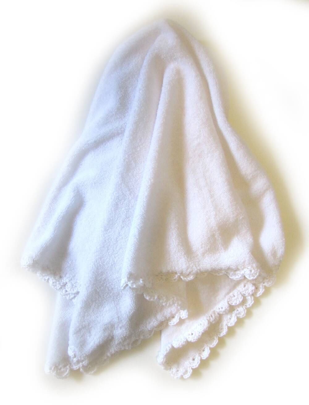 KSS Soft White Baby Blanket 23"x23" Newborn and up BB-129 KSS-BB-129-AZH