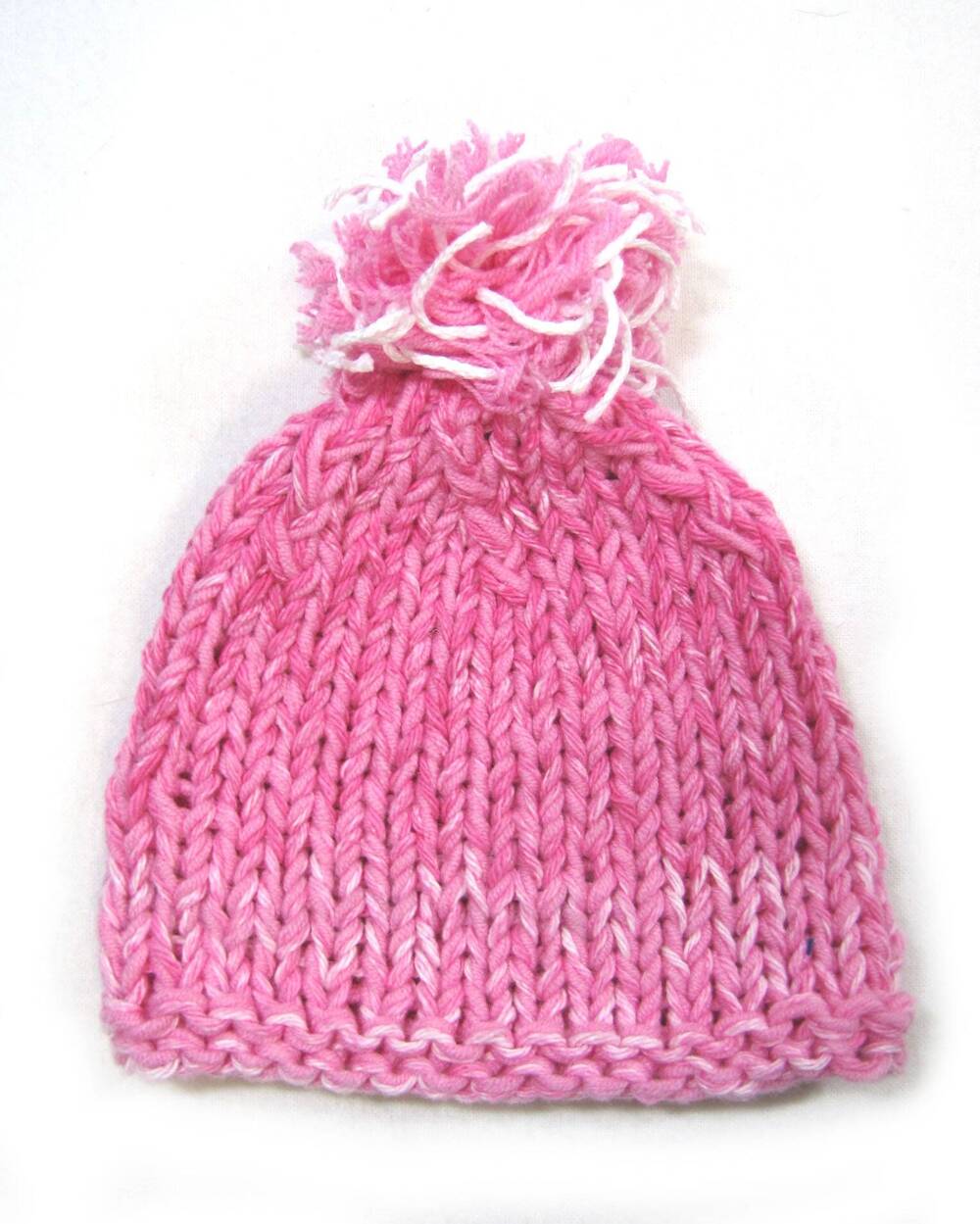 KSS Pink Colored Hat with Pom Pom 12 - 13" (0 -6 Months) HA-717 KSS-HA-717