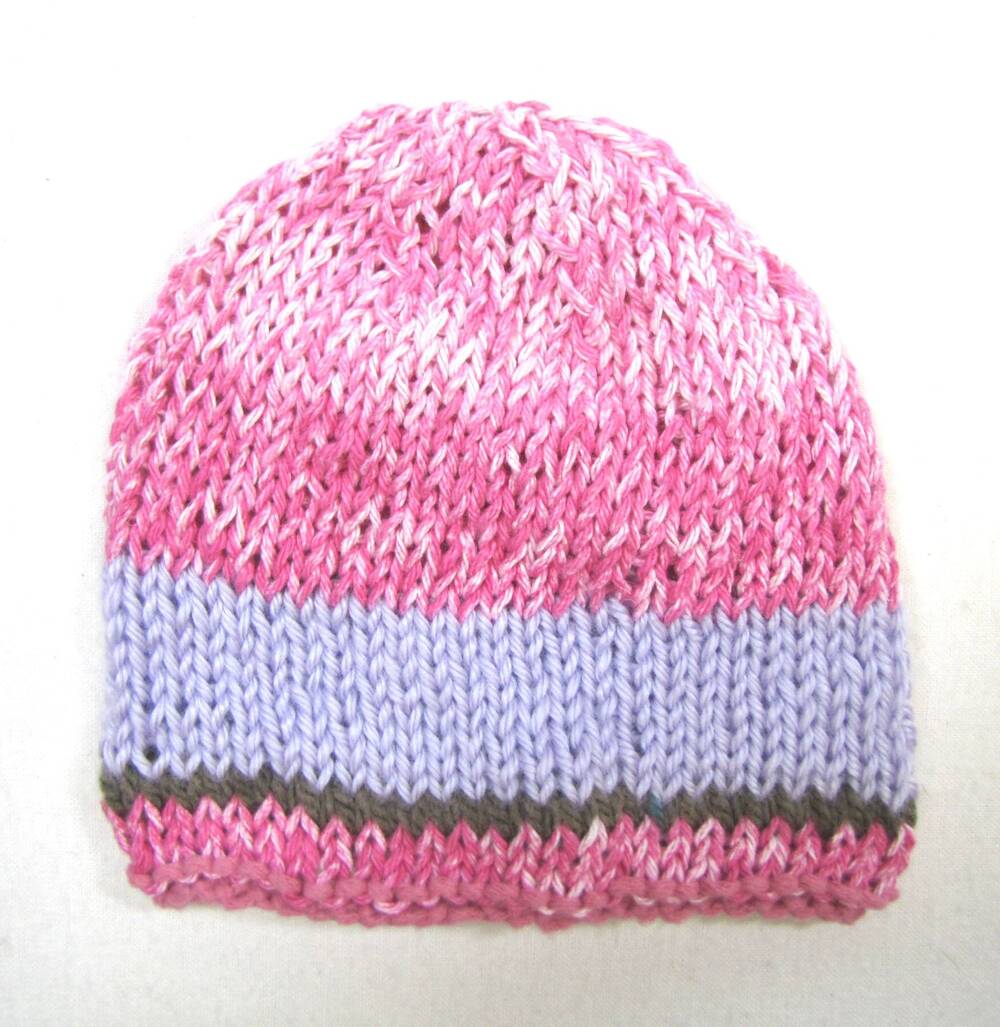 KSS Lilac/Pink Cotton/Acrylic Hat 14 - 16" (6 - 18 Months) HA-724 KSS-HA-724