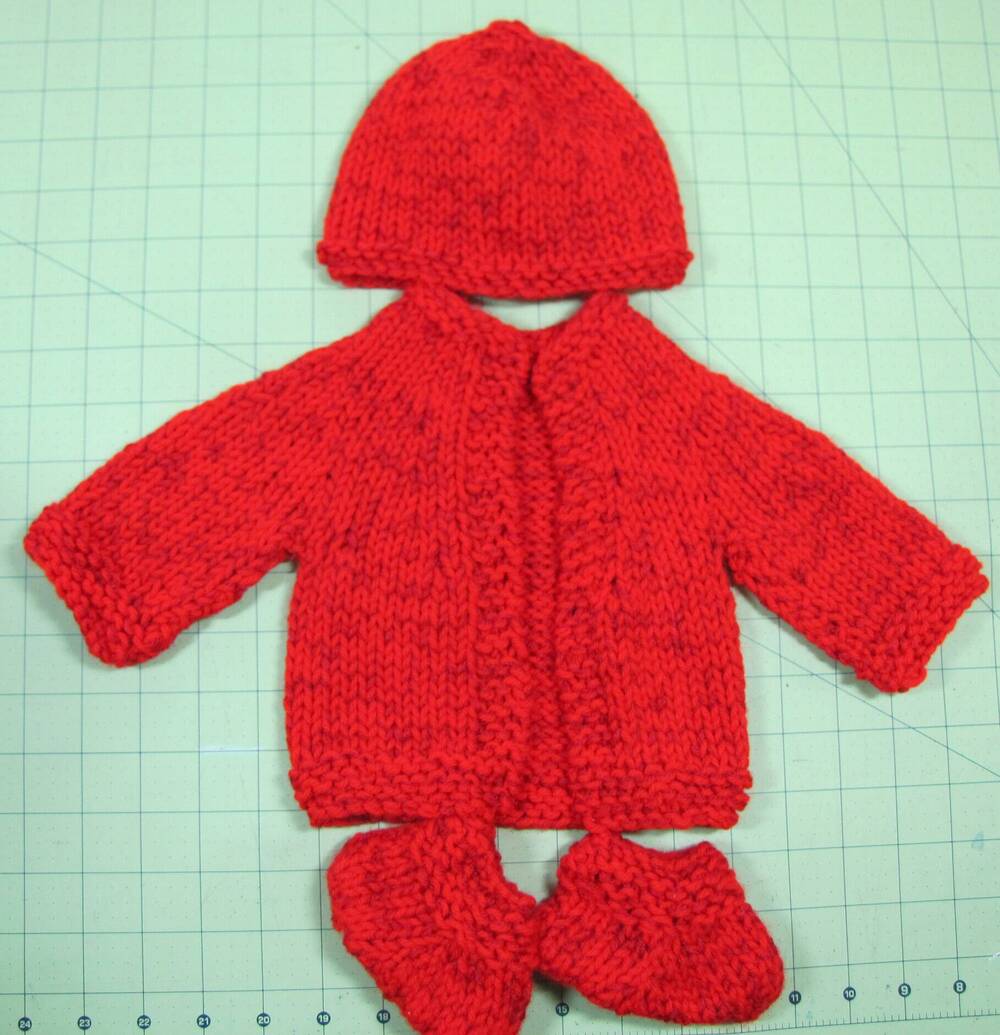 KSS Colorful Red Sweater/Cardigan Set 3 Months KSS-SW-989