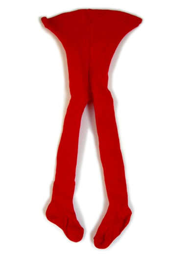 Cotton Winter tights Red Size 150cm 12 years - Click Image to Close