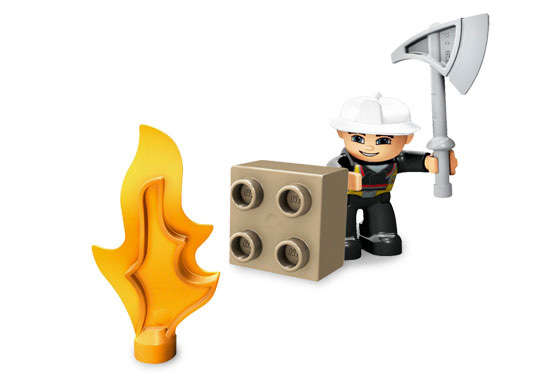 LEGO DUPLO Fire Chief - Click Image to Close