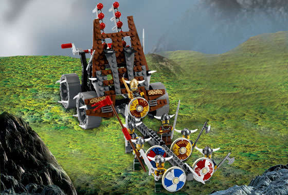 LEGO Vikings Army of Vikings with Heavy Artillery Wagon