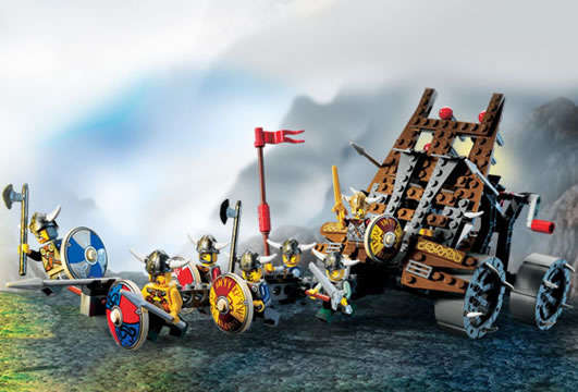 LEGO Vikings Army of Vikings with Heavy Artillery Wagon