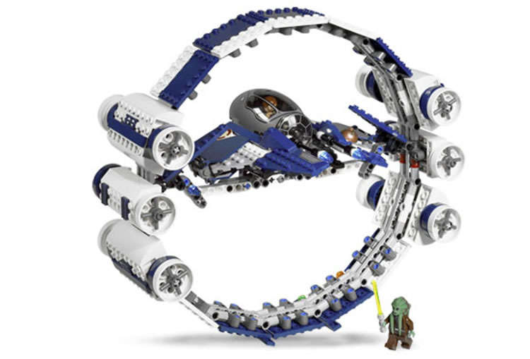 LEGO Star Wars Jedi Starfighter with Hyperdrive Booster Ring