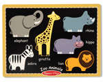 Melissa & Doug First Chunky Zoo Animals Puzzle