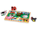 Melissa & Doug Farm Wooden Chunky Puzzle