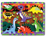 Melissa & Doug Wooden Dinosaurs Chunky Puzzle