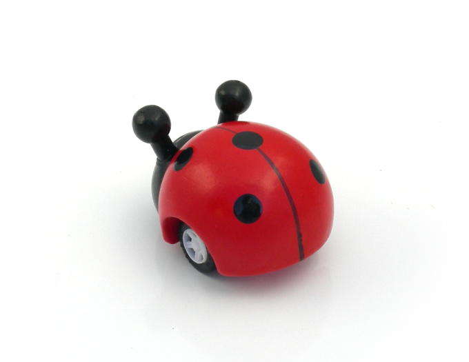 Mechanical Wooden Ladybug - Click Image to Close
