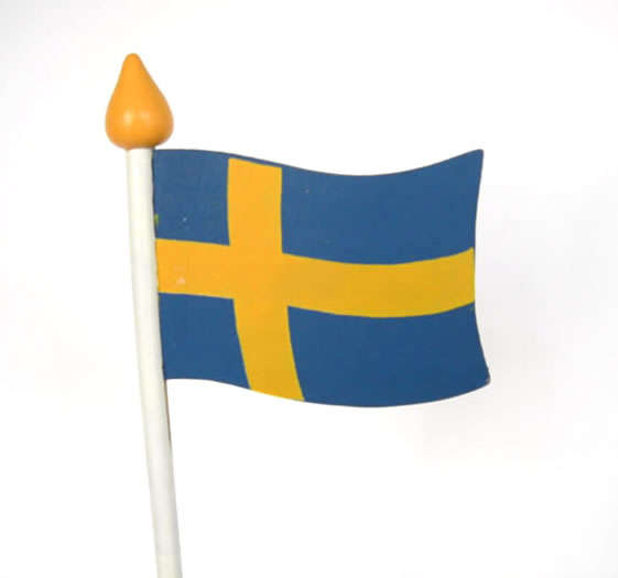Swedish Wooden Flag - Click Image to Close