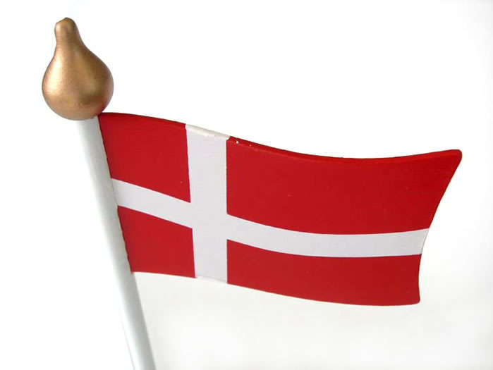 Danish Wooden Flag - Click Image to Close