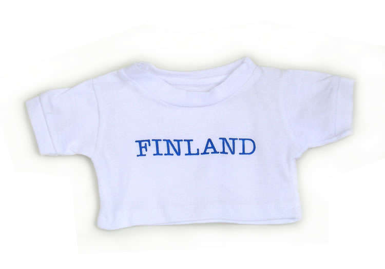 Teddykompaniet Teddy Bear T-Shirt Finland Large