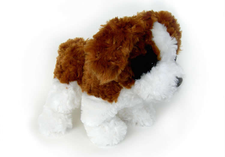 Teddykompaniet Teddy Dog White & Brown TEDDY-1687-BRWH
