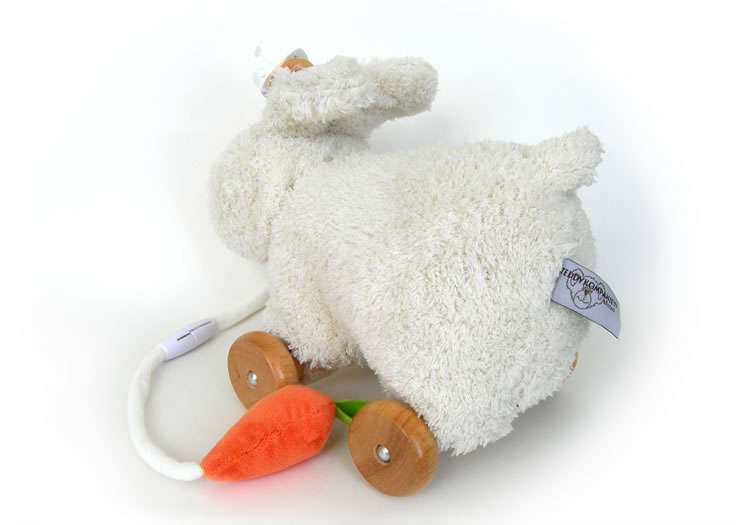Teddykompaniet Rabbit on Wheels Pull Toy (Kanin pÃ¥ Hjul) - Click Image to Close