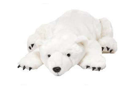 Teddykompaniet Polar Bear White Laying down, 14"