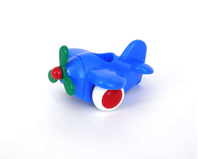Viking Toys 4" Chubbies Propeller Plane Blue