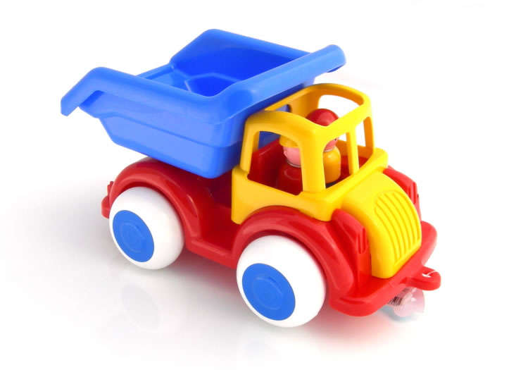 Viking Toys 10" Super Chubbies Dump Truck 1250 Missing Parts - Click Image to Close