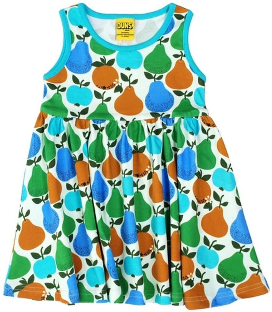 DUNS Organic Cotton "Fruits" Sleeveless Dress with Gather (68cm/6M) DUNS-FRTGSGA68