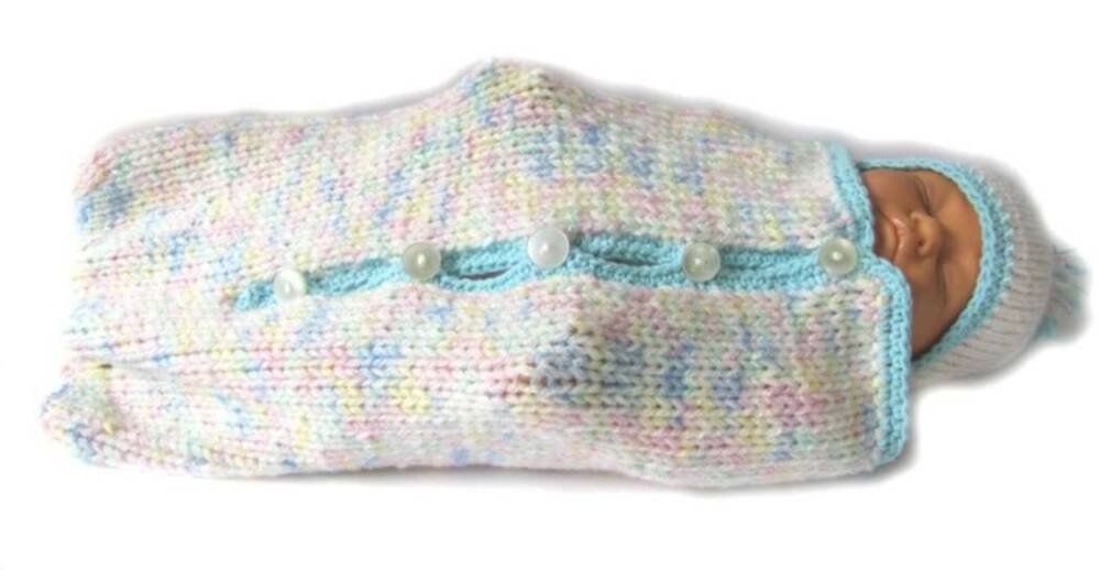 KSS Unisex Pastel Baby Bag with a Hat 0 - 6 Months KSS-BB-003-AZ
