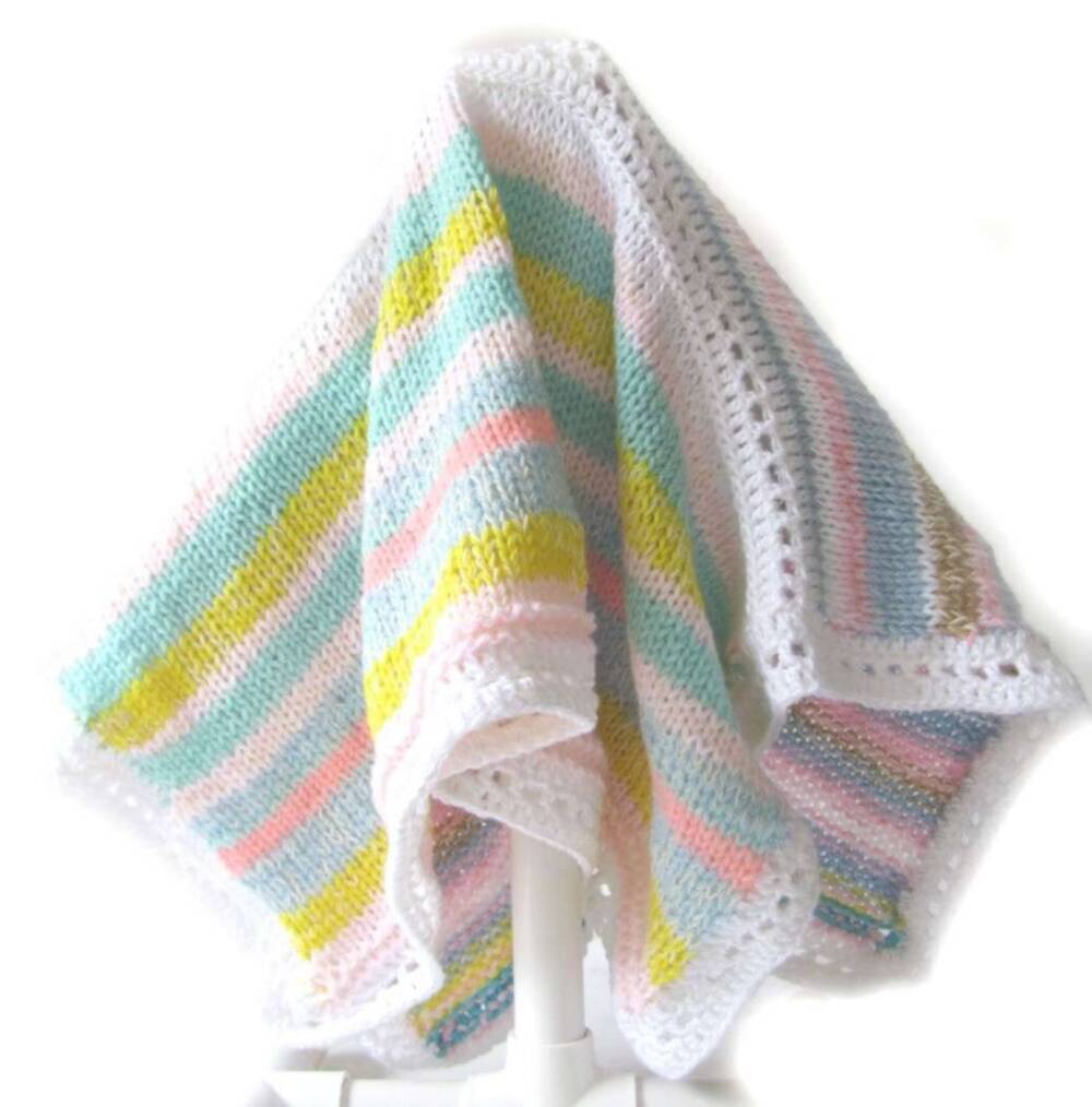 KSS Large Pastel Baby Blanket Newborn and up
