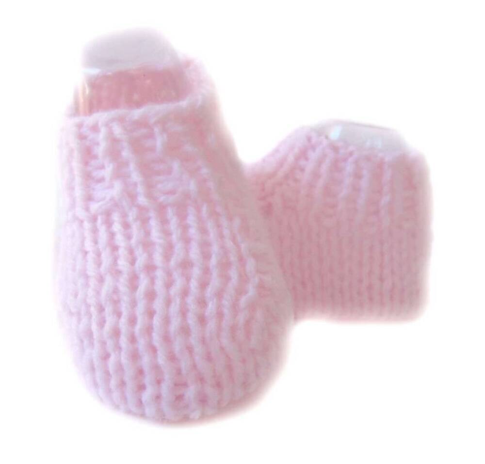 KSS Pink Knitted Booties (3-6 Months) KSS-BO-046