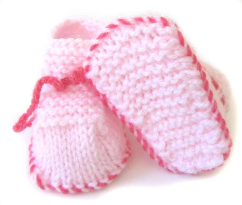 KSS Pink Knitted Booties 6 Months KSS-BO-055-HB-003-AZ
