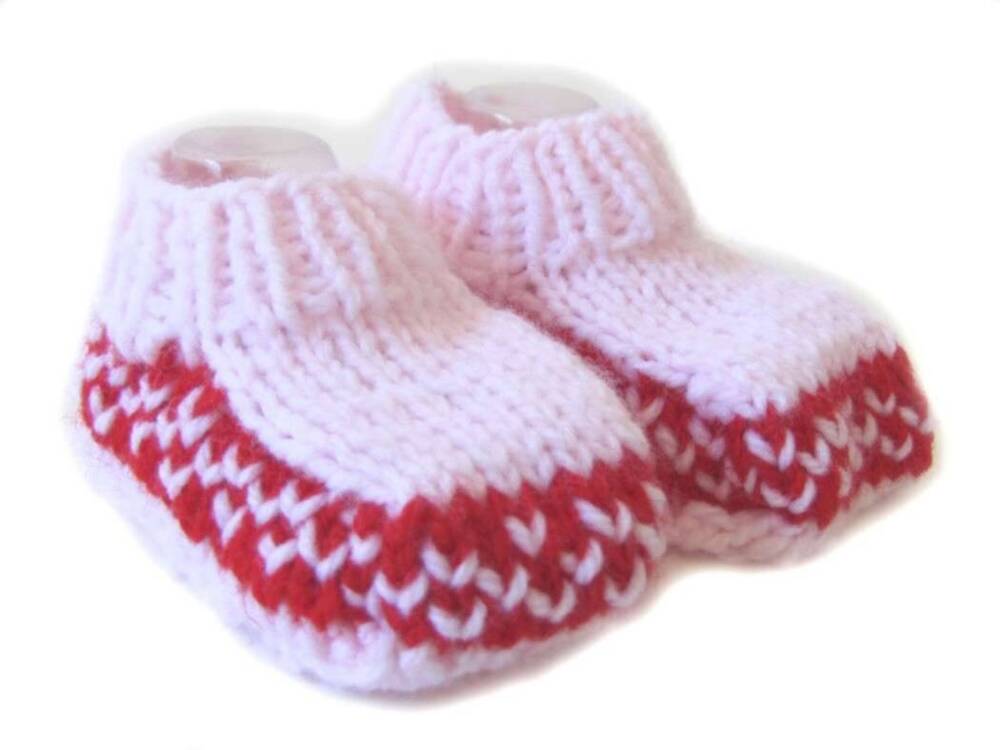 KSS Acrylic Knitted Pink Booties (3 - 6 Months) KSS-BO-063