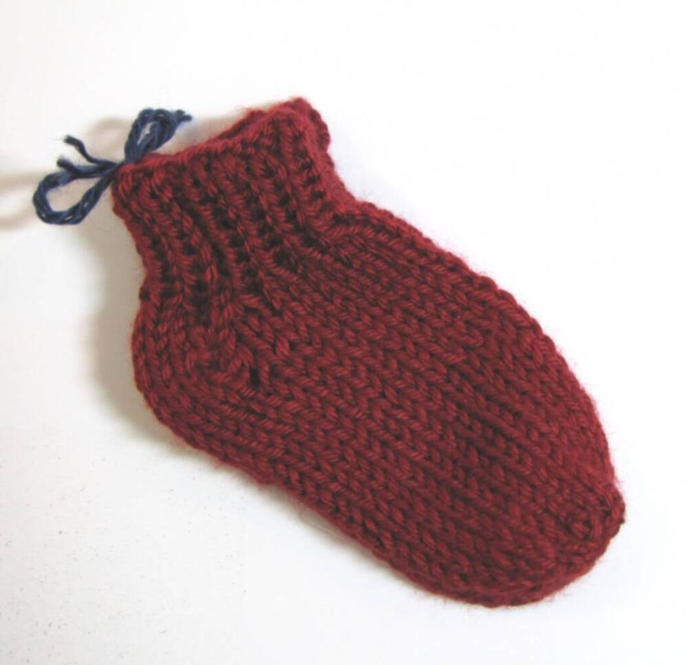 KSS Dark Red Knitted Socks (6 Months) KSS-BO-094