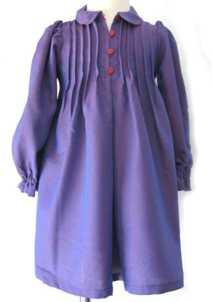 KSS Purple Lon sleeve Dress 2-3 Years DR-054-92 KSS-DR-054-92cm