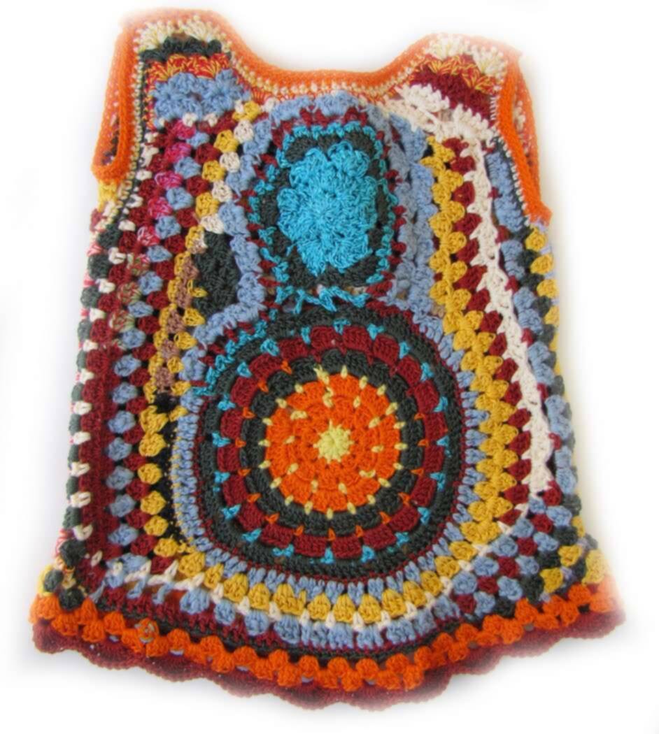 KSS Free Form Crocheted Cotton Dress 12 Months DR-100 KSS-DR-100