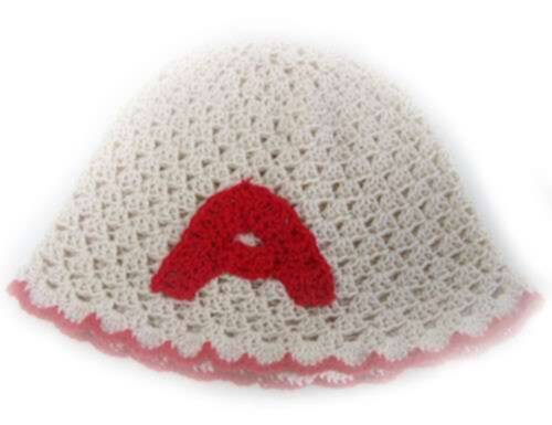 KSS Natural Cotton Cap with Red 17" ( 2-3 Years) KSS-HA-047-EB