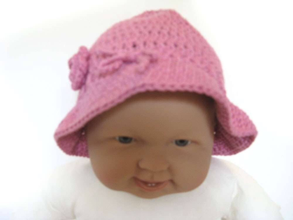 KSS Pink Crocheted Cotton Sunhat 15-17" (12-24 Months) KSS-HA-090-ET