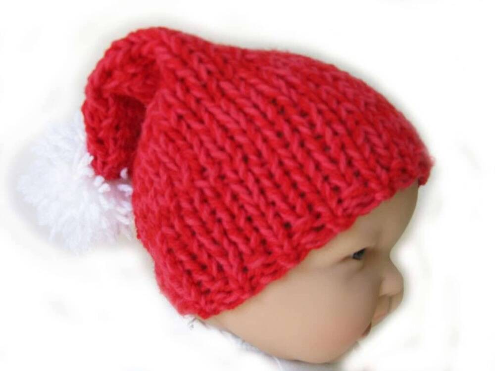 KSS Red Knitted Santa Hat 12-15" (0-12 Months) KSS-HA-118-EB