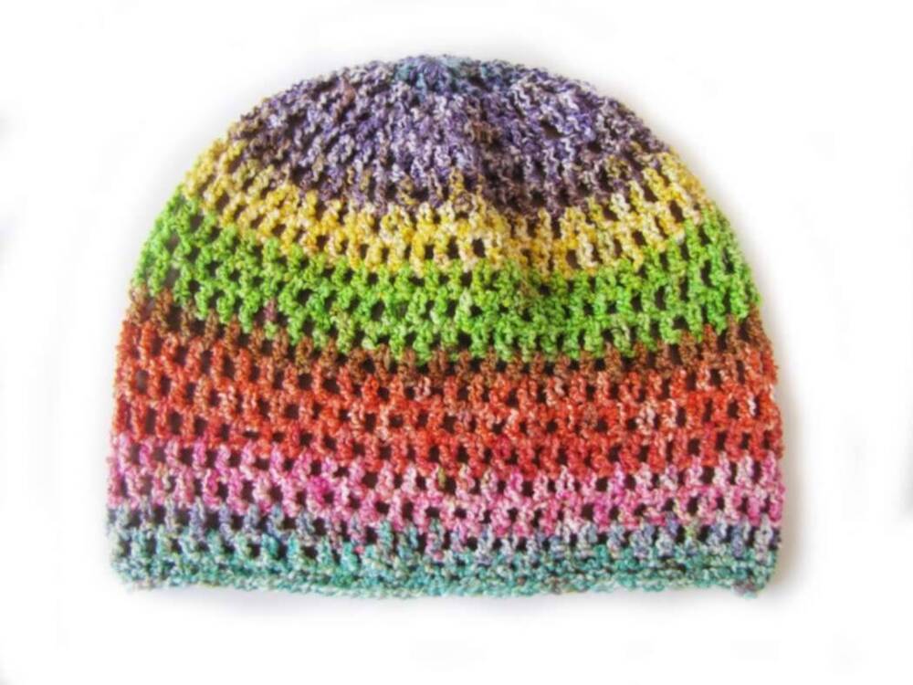 KSS Rainbow Striped Cotton Hat 14 - 16" (6 - 18 Months) KSS-HA-168