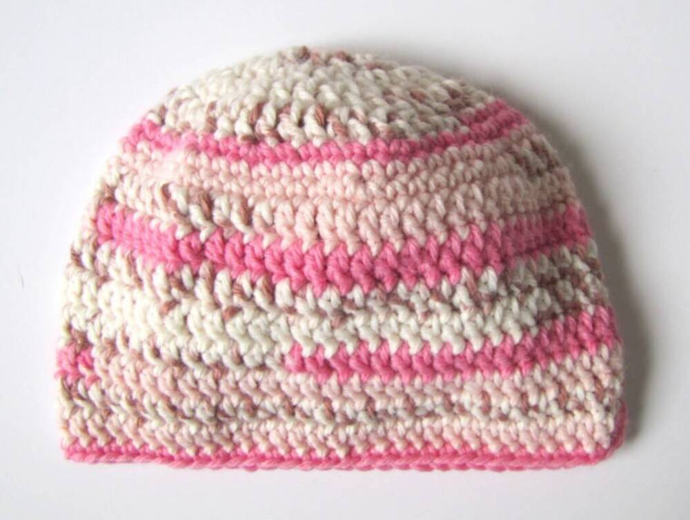KSS Pink/Beige Cotton Hat 14-15" (6 - 12 Months) KSS-HA-502