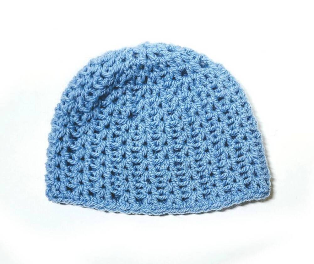 KSS Blue Crocheted Cotton Cap 16" (12 - 24 Months) KSS-HA-790