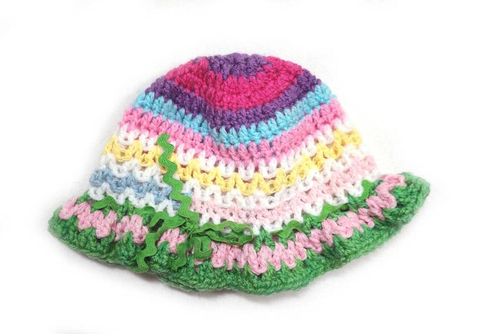 KSS Colorful Crocheted Sunhat 14-16" (3-6 Months) HA-801 KSS-HA-801