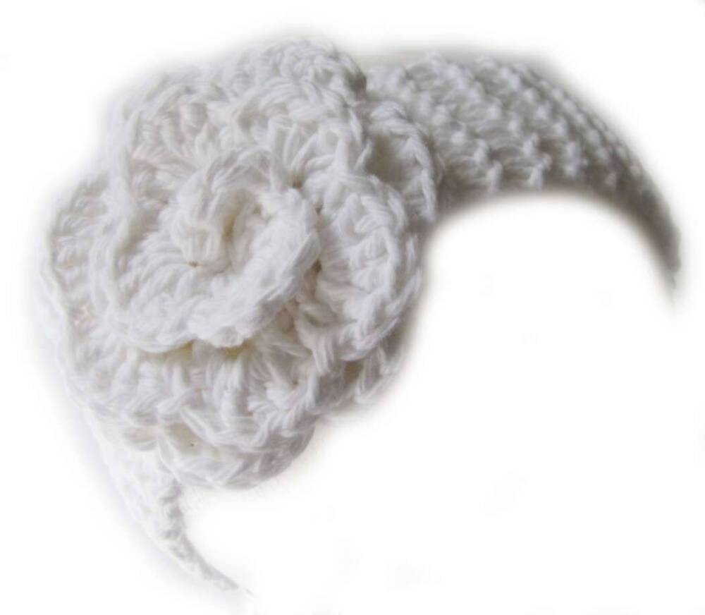 KSS Wide White Cotton Headband 14-16" (6-9 Months) KSS-HB-204-AZ