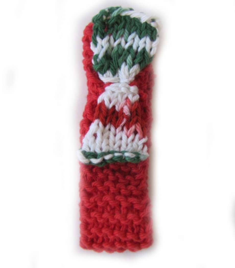 KSS Red Narrow Knitted Headband 12-14" (0-6 Months) KSS-HB-099