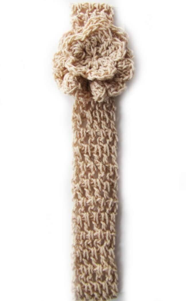 KSS Natural Crocheted Cotton Headband 15-16" KSS-HB-104