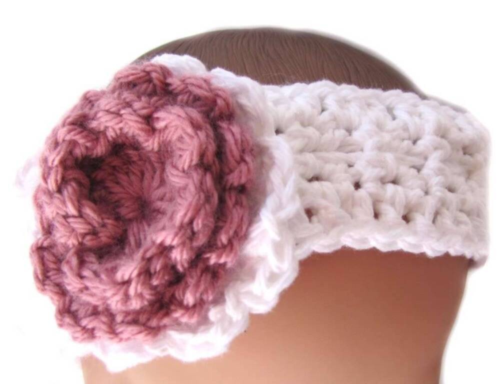 KSS White Crocheted Adjustable Cotton Headband (0 - 4 Years) KSS-HB-114
