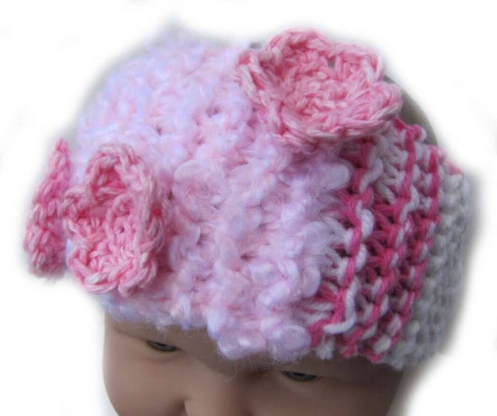 KSS Pink Colored Knitted Headband 15-18" KSS-HB-142