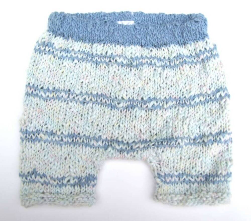 KSS Short Pants in Blue/Turquoise Cotton (6 - 9 Months) KSS-PA-042