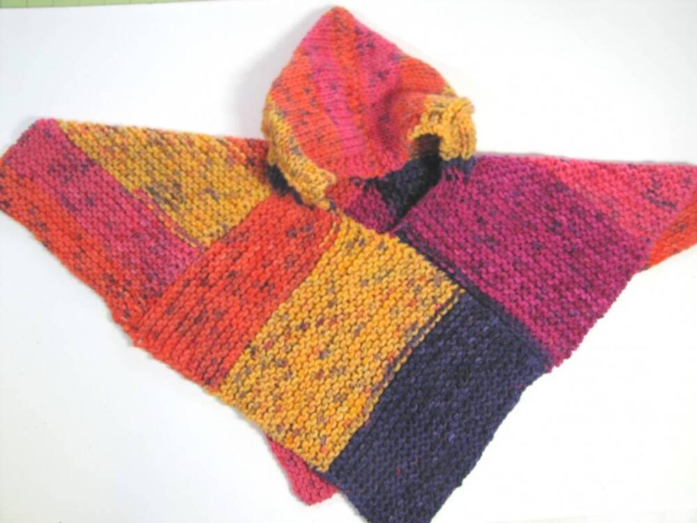 KSS Colorful Baby Poncho Blanket 0 - 2 Years PO-022 KSS-PO-022-EBK