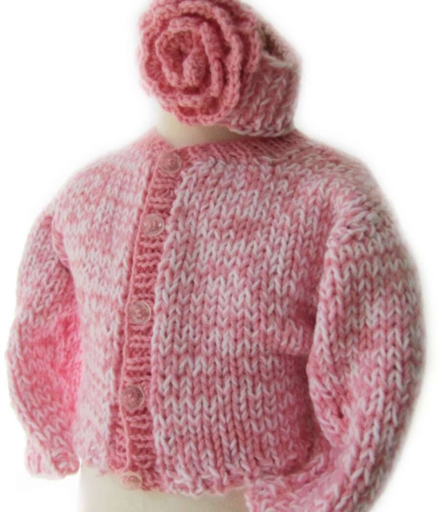 KSS Pink/White Heavy Sweater/Jacket Headband (2 Years) KSS-SW-100-EBK