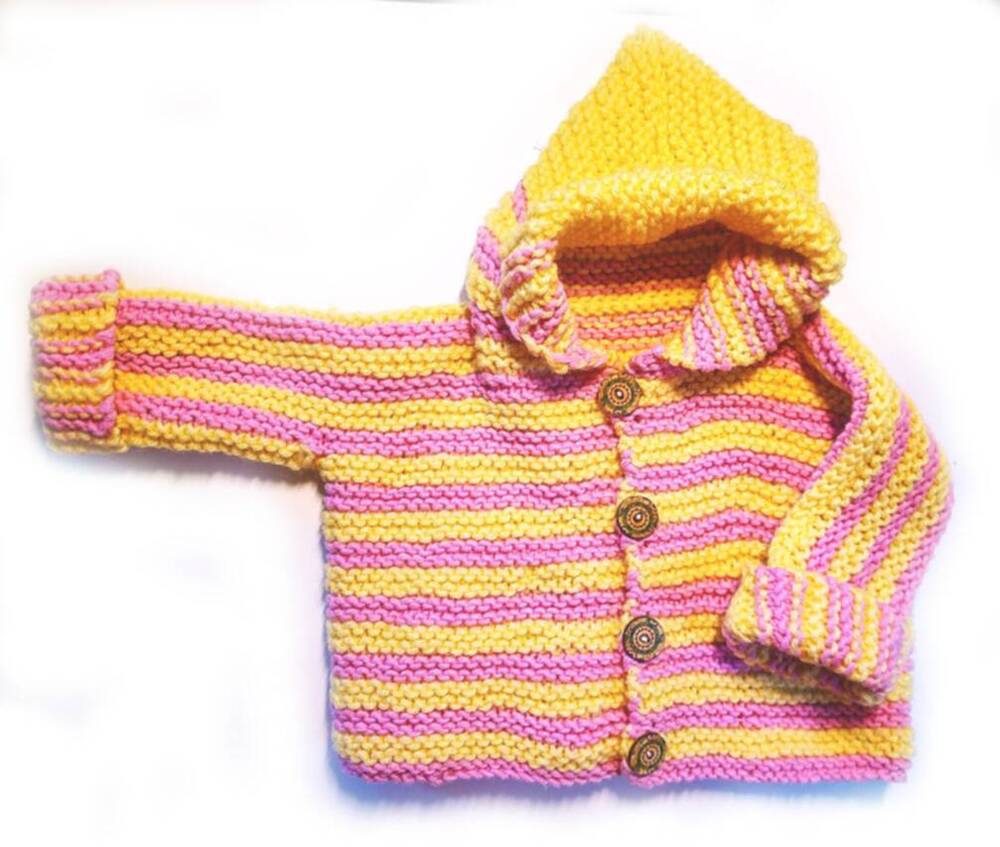 KSS Pink/Yellow Colored Hooded Sweater (2 Years) KSS-SW-1025-AZH