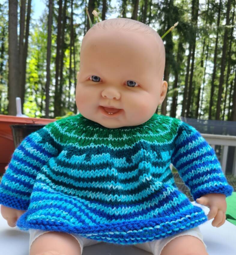 KSS Blue/Green Soft Pullover Sweater 6 Months SW-1048 KSS-SW-1048-ET